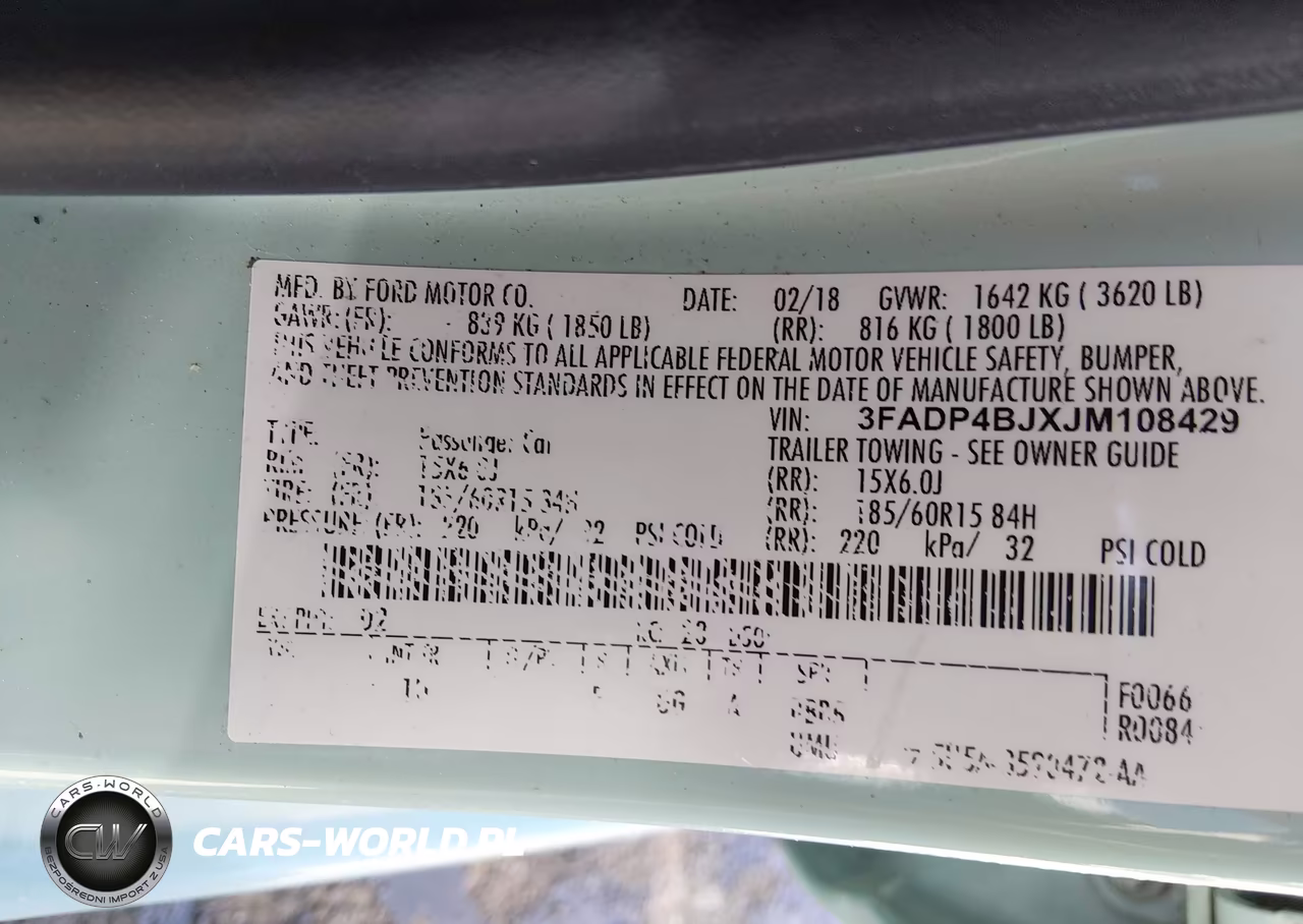 2018 Ford Fiesta Se VIN:3FADP4BJXJM108429 - 9