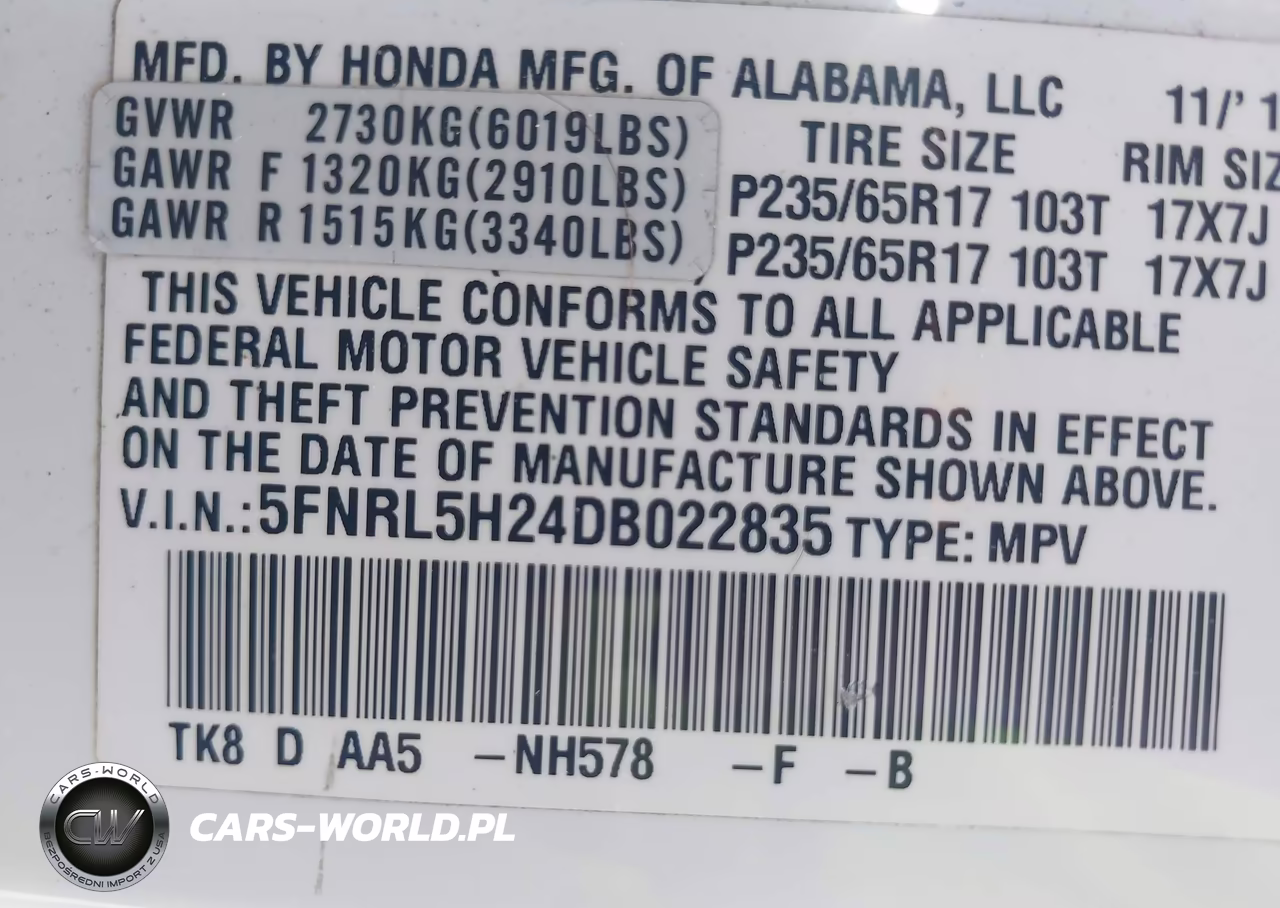 2013 Honda Odyssey Lx VIN:5FNRL5H24DB022835 - 9