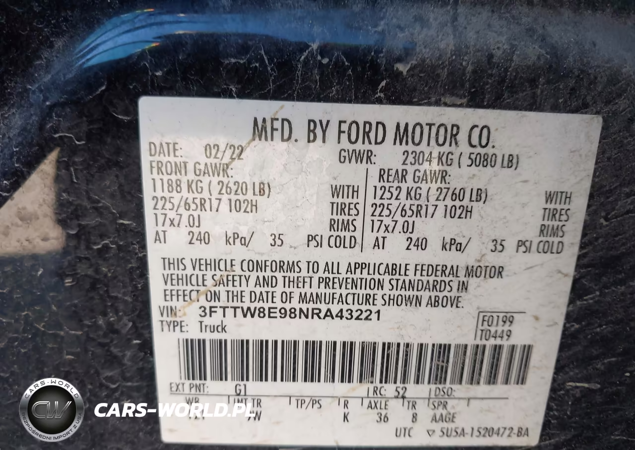 2022 Ford Maverick Xl VIN:3FTTW8E98NRA43221 - 9