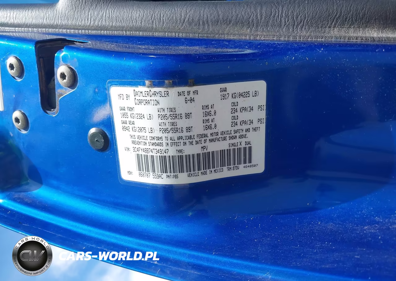 2004 Chrysler Pt Cruiser VIN:3C4FY48B74T349147 - 9
