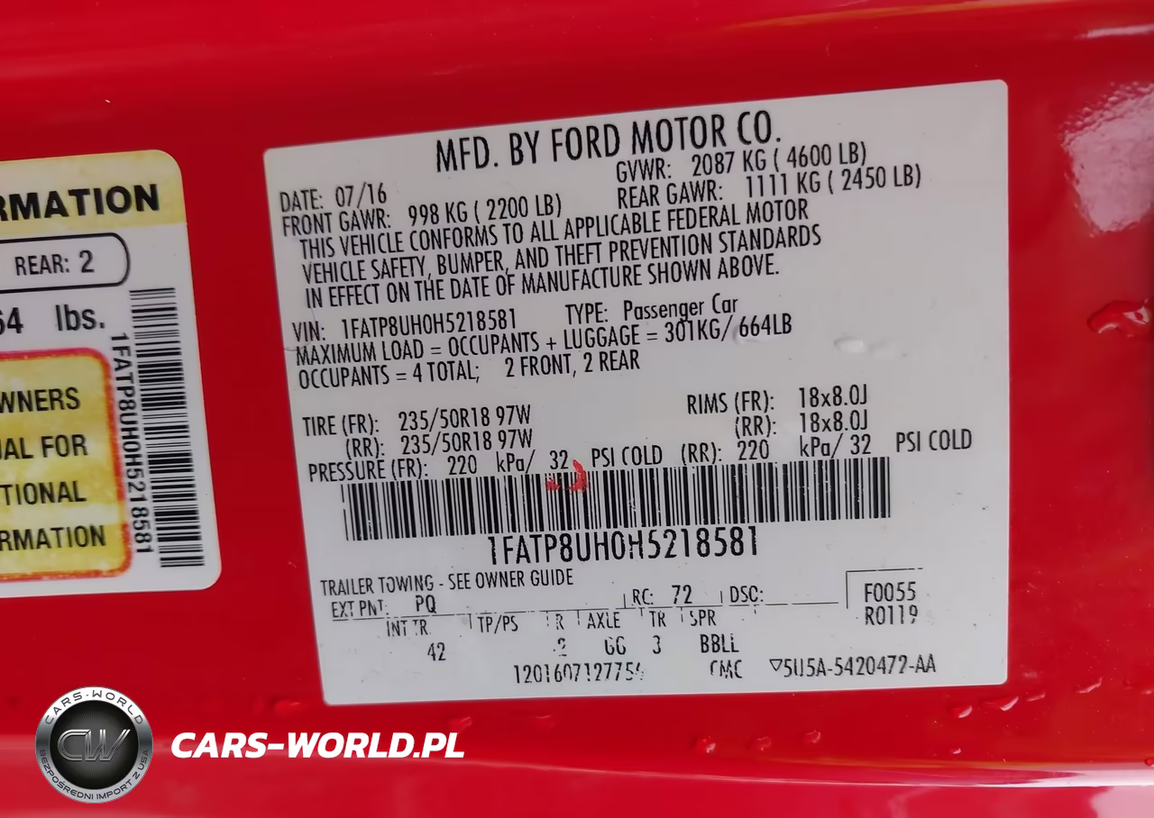 2017 Ford Mustang Ecoboost Premium VIN:1FATP8UH0H5218581 - 9