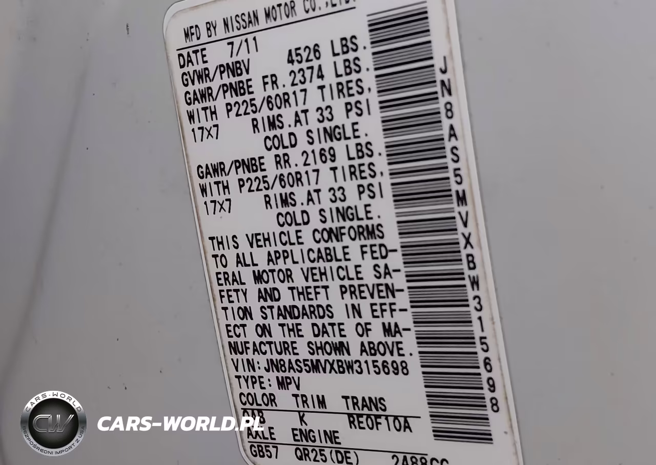 2011 Nissan Rogue Sv VIN:JN8AS5MVXBW315698 - 9