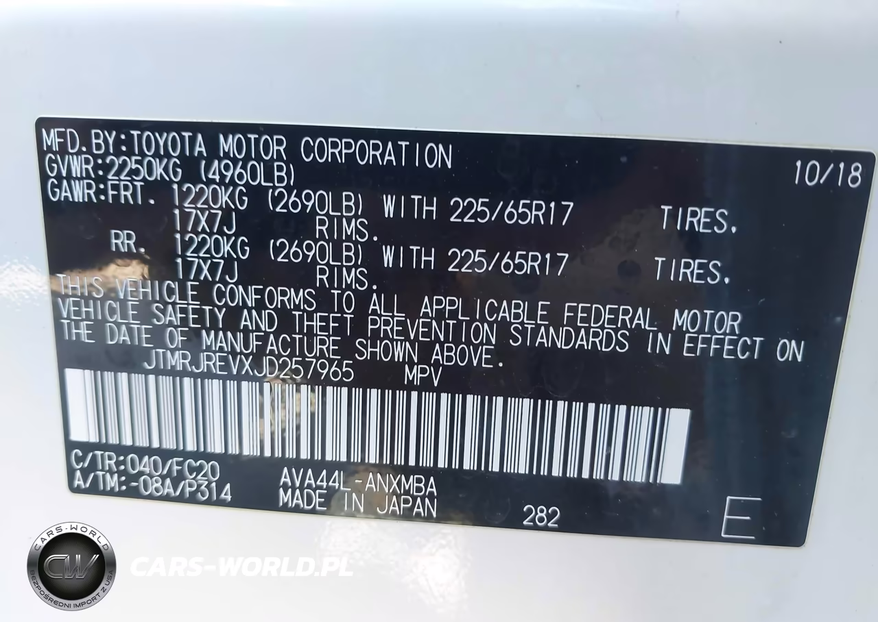 2018 Toyota Rav4 Hybrid Xle VIN:JTMRJREVXJD257965 - 9