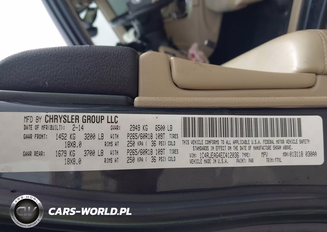 2014 Jeep Grand Cherokee Laredo VIN:1C4RJEAG4EC412036 - 9
