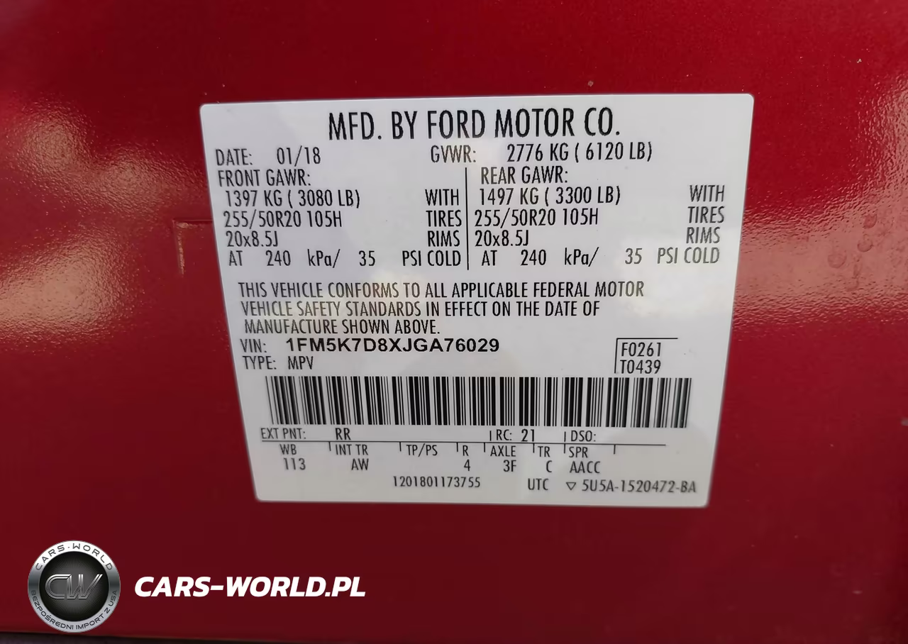 2018 Ford Explorer Xlt VIN:1FM5K7D8XJGA76029 - 9