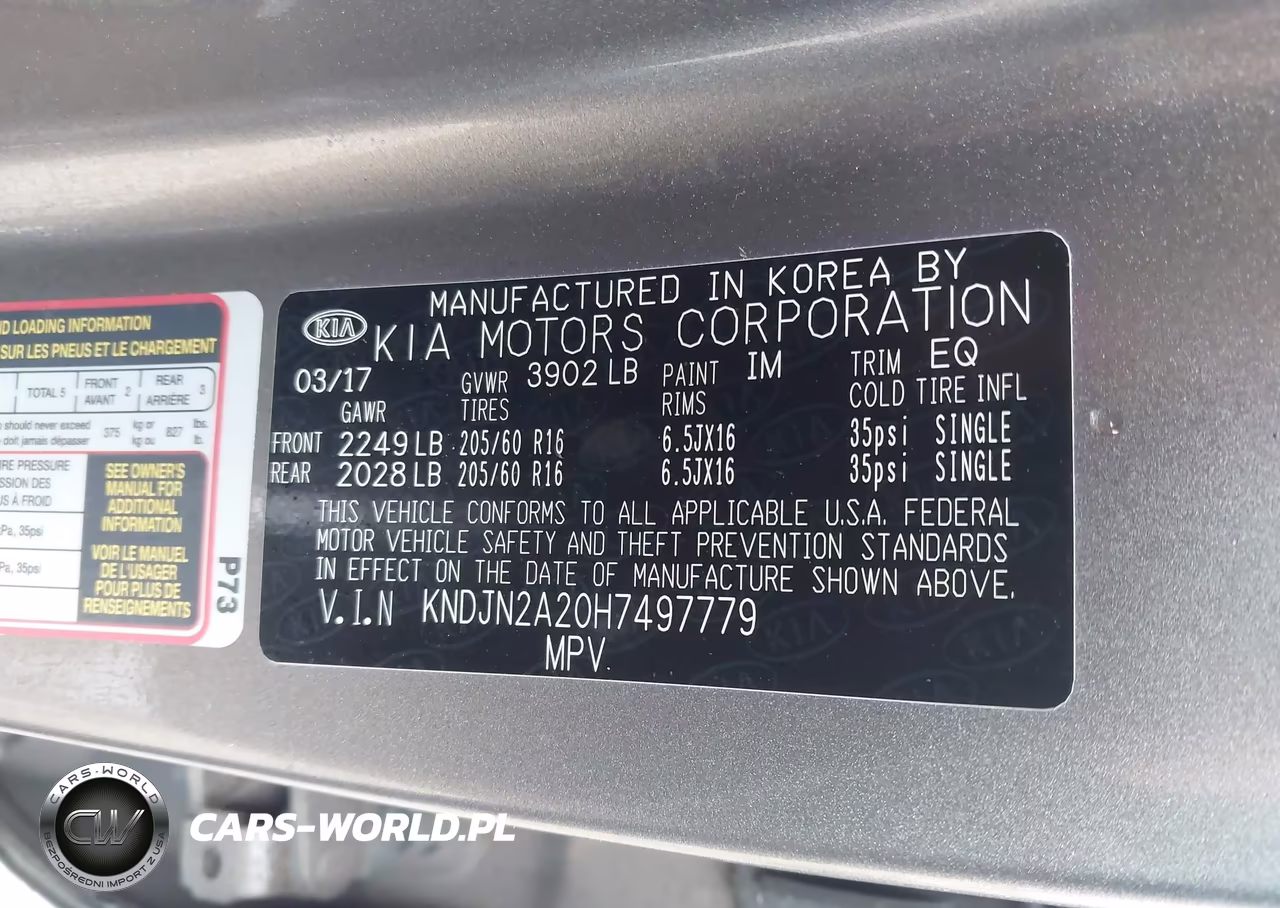 2017 Kia Soul VIN:KNDJN2A20H7497779 - 9