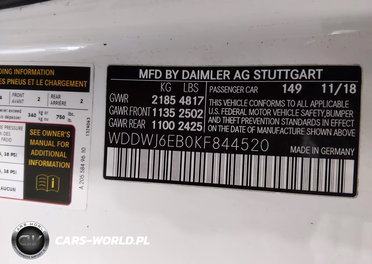 2019 Mercedes-Benz Amg C 43 4Matic VIN:WDDWJ6EB0KF844520 - 9