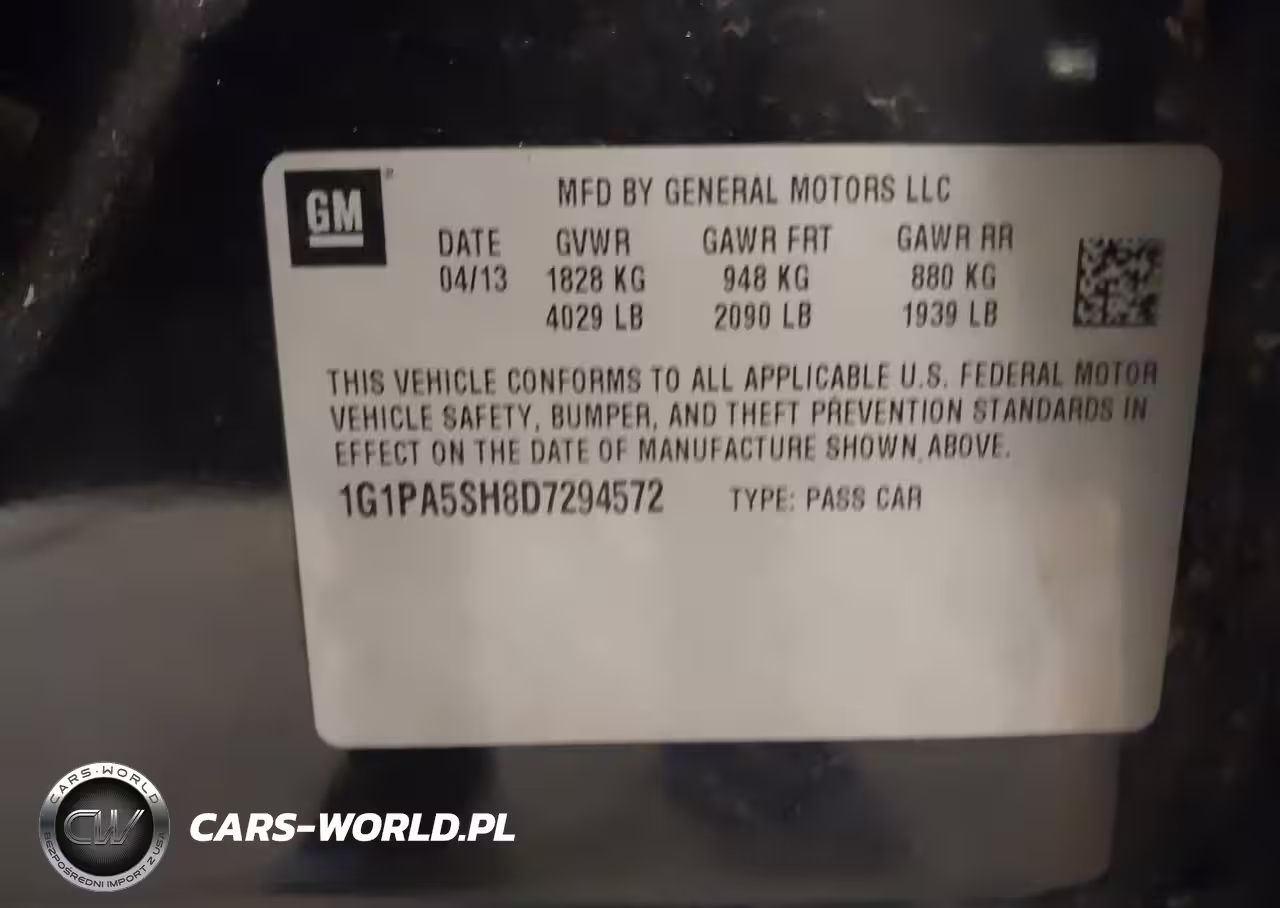 2013 Chevrolet Cruze Ls Auto VIN:1G1PA5SH8D7294572 - 9