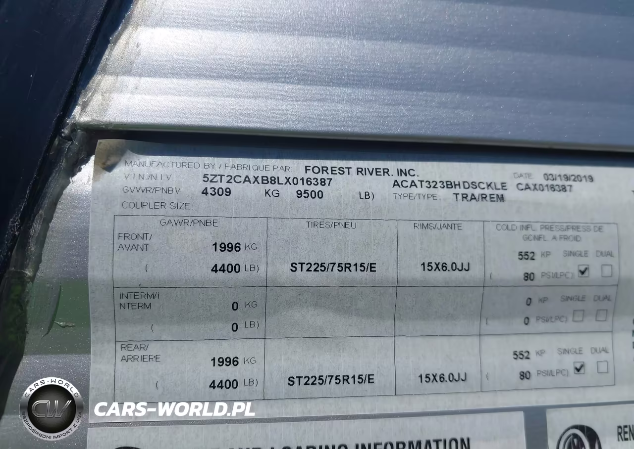 2020 Coachmen Catalina 323Bhdsck VIN:5ZT2CAXB8LX016387 - 9