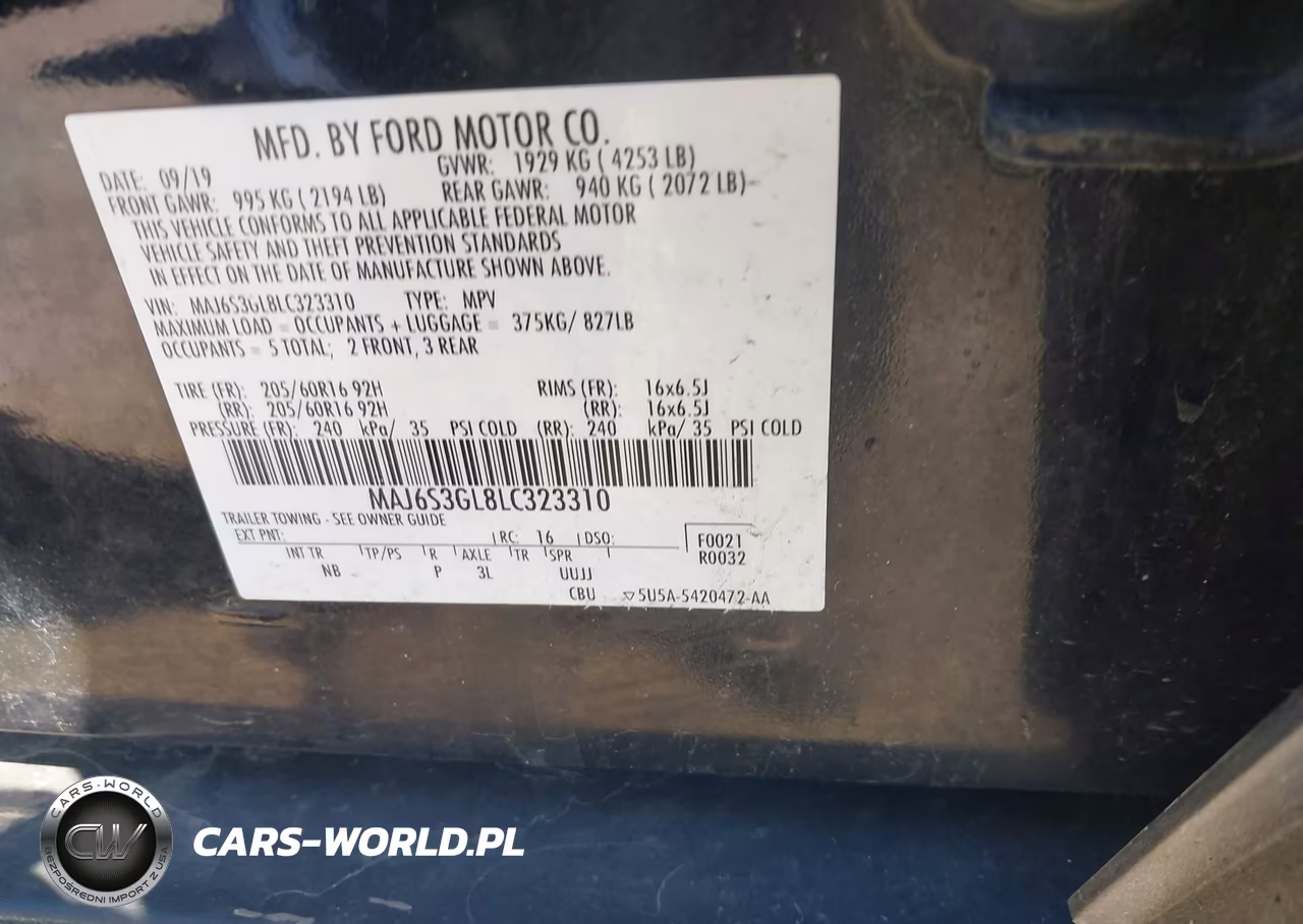 2020 Ford Ecosport Se VIN:MAJ6S3GL8LC323310 - 9