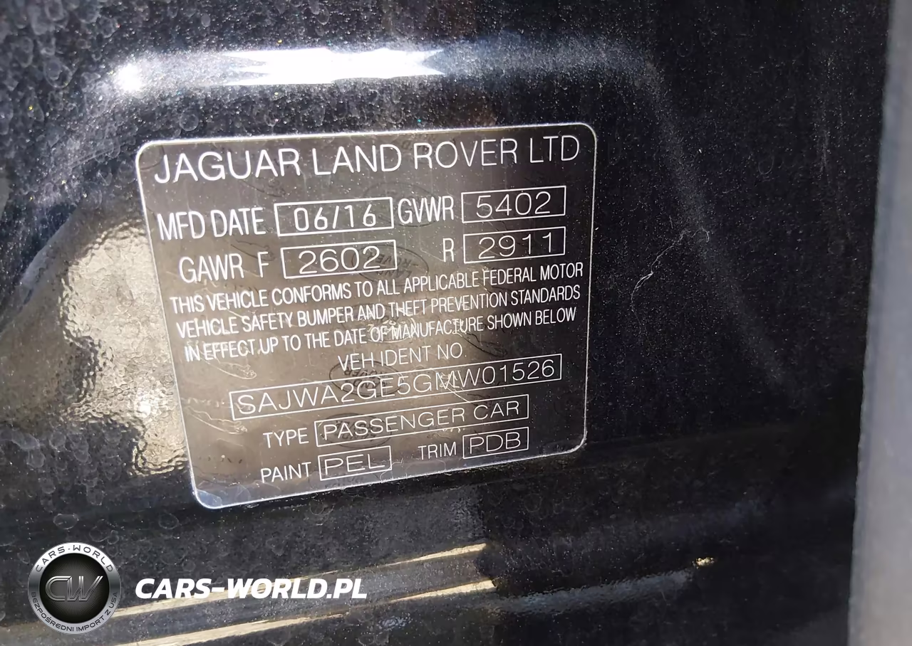 2016 Jaguar Xj Xjl Supercharged VIN:SAJWA2GE5GMW01526 - 9