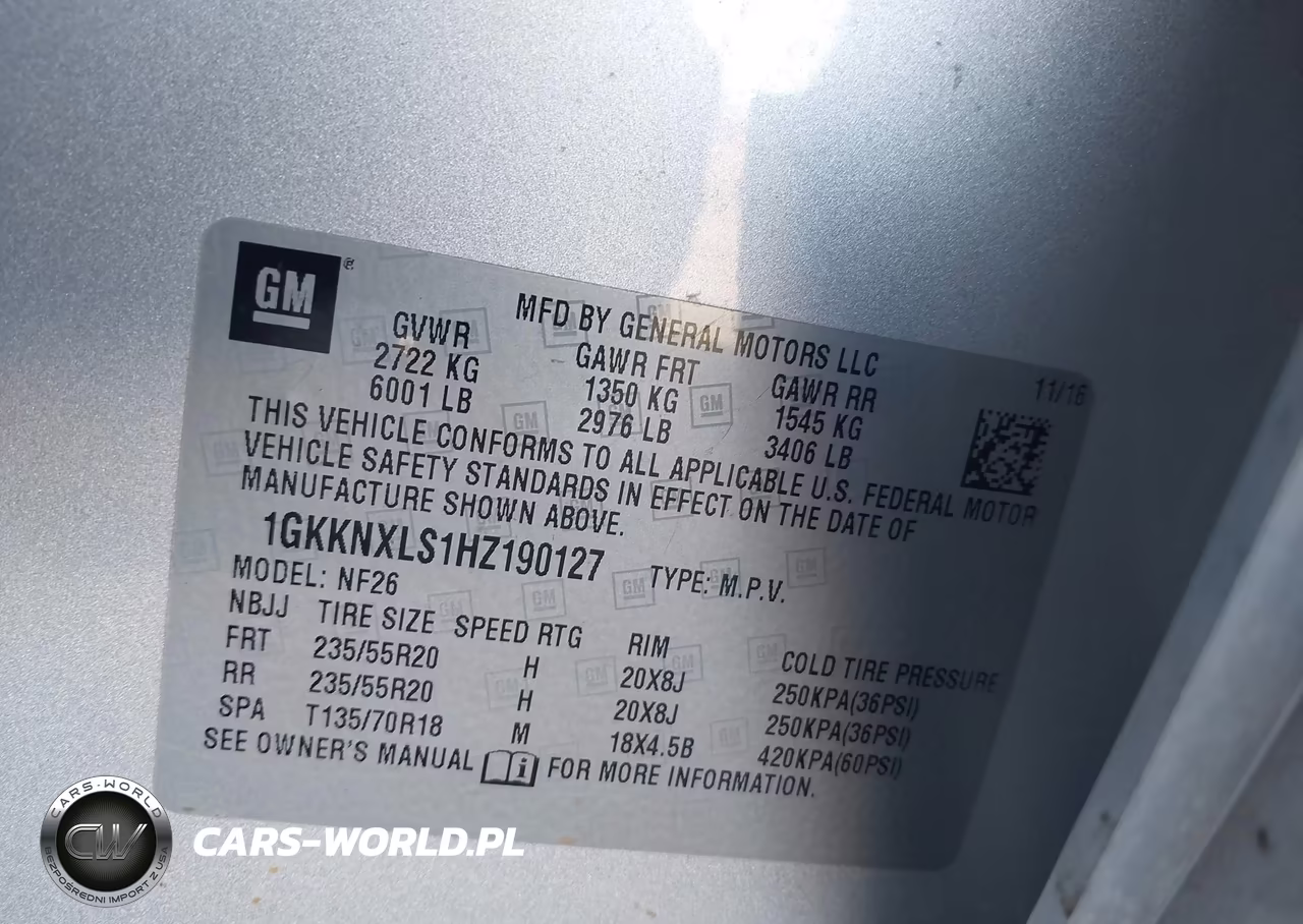 2017 GMC Acadia Denali VIN:1GKKNXLS1HZ190127 - 9
