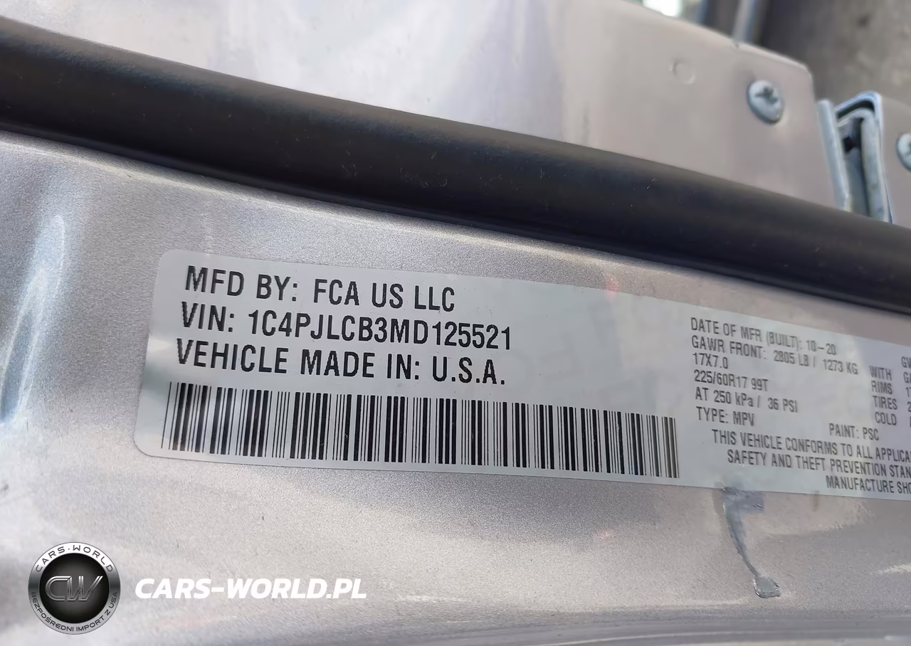 2021 Jeep Cherokee Latitude Fwd VIN:1C4PJLCB3MD125521 - 9