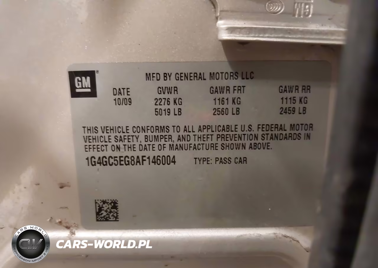 2010 Buick Lacrosse Cxl VIN:1G4GC5EG8AF146004 - 9
