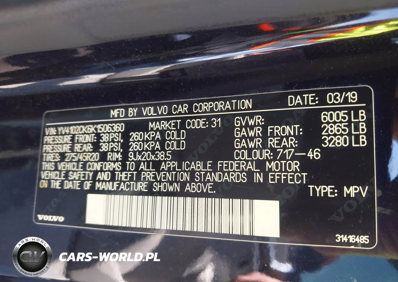 2019 Volvo Xc90 T5 Momentum VIN:YV4102CK6K1506360 - 9