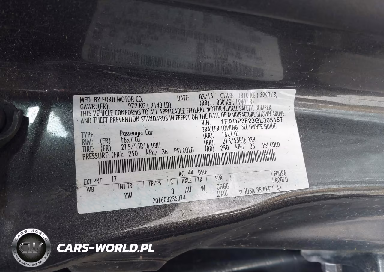 2016 Ford Focus Se VIN:1FADP3F23GL305157 - 9