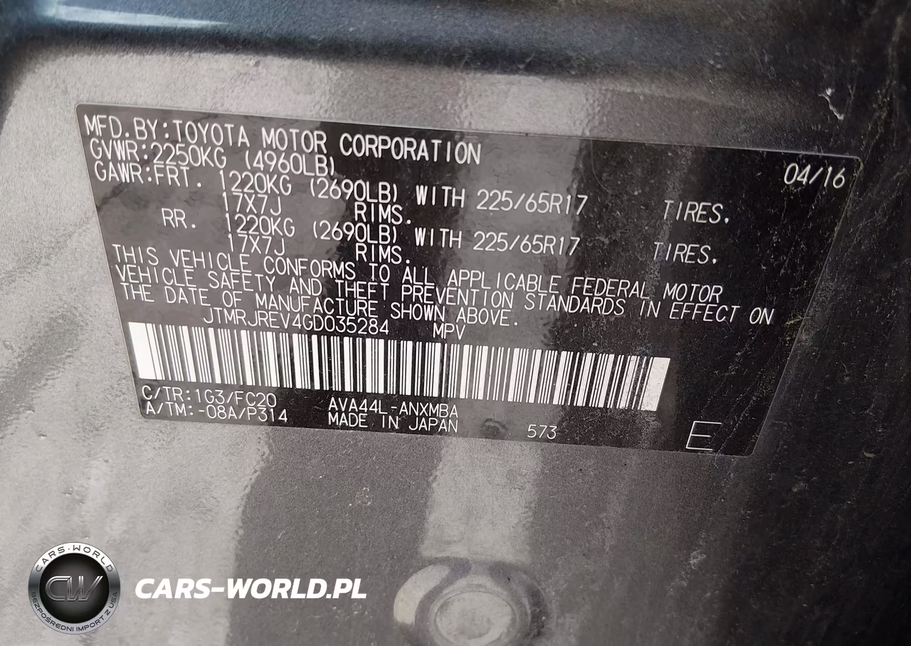 2016 Toyota Rav4 Hybrid Xle VIN:JTMRJREV4GD035284 - 9