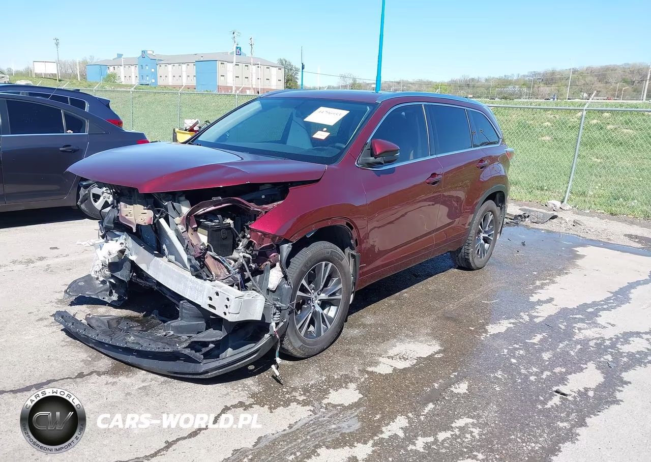 2016 Toyota Highlander Xle V6 VIN:5TDJKRFH1GS261791 - 2