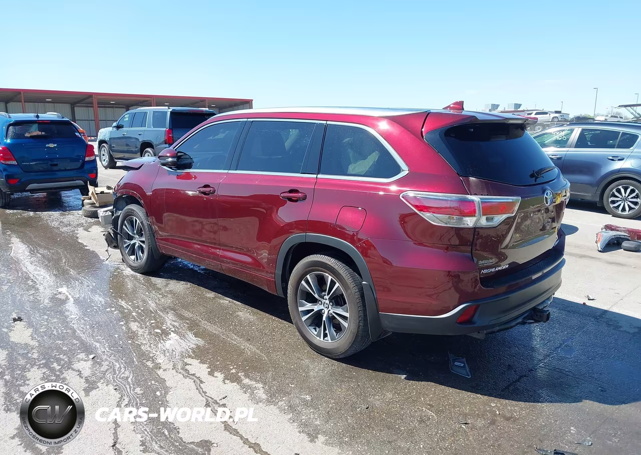 2016 Toyota Highlander Xle V6 VIN:5TDJKRFH1GS261791 - 3