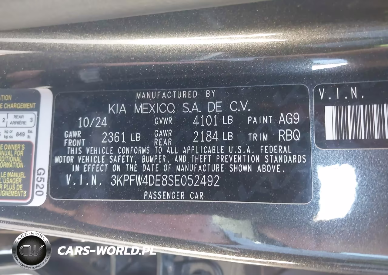 2025 Kia K4 Gt-Line VIN:3KPFW4DE8SE052492 - 9