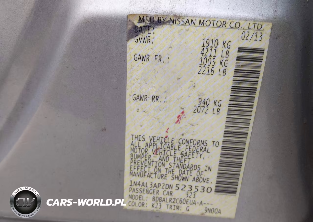 2013 Nissan Altima 2.5 S VIN:1N4AL3AP2DN523530 - 9