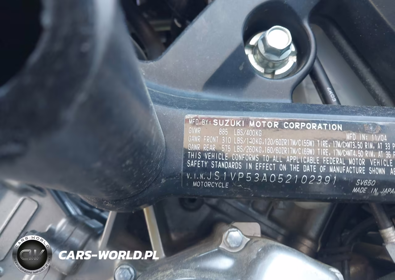 2005 Suzuki Sv650 VIN:JS1VP53A052102391 - 10