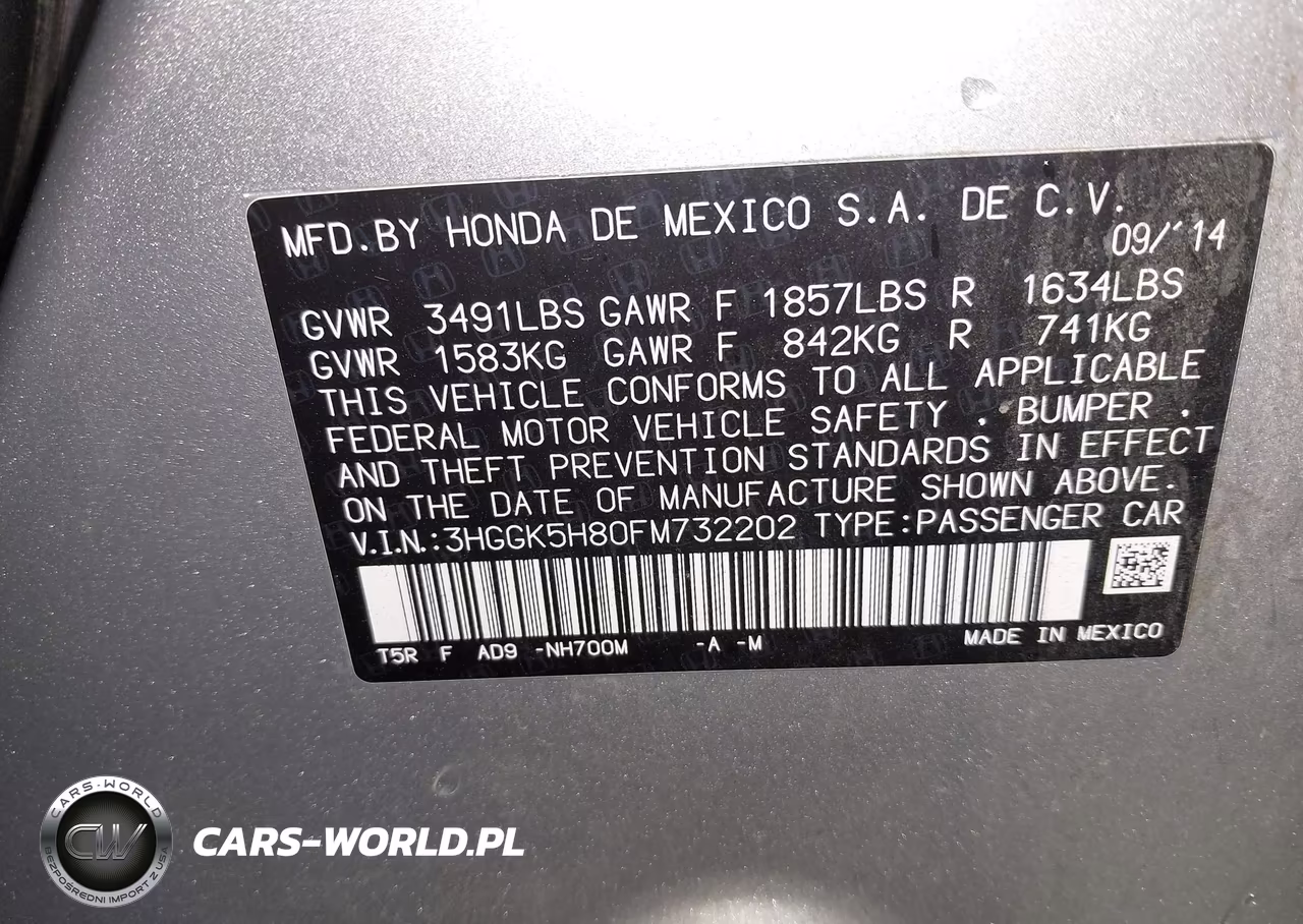 2015 Honda Fit Ex-Ex-L VIN:3HGGK5H80FM732202 - 9