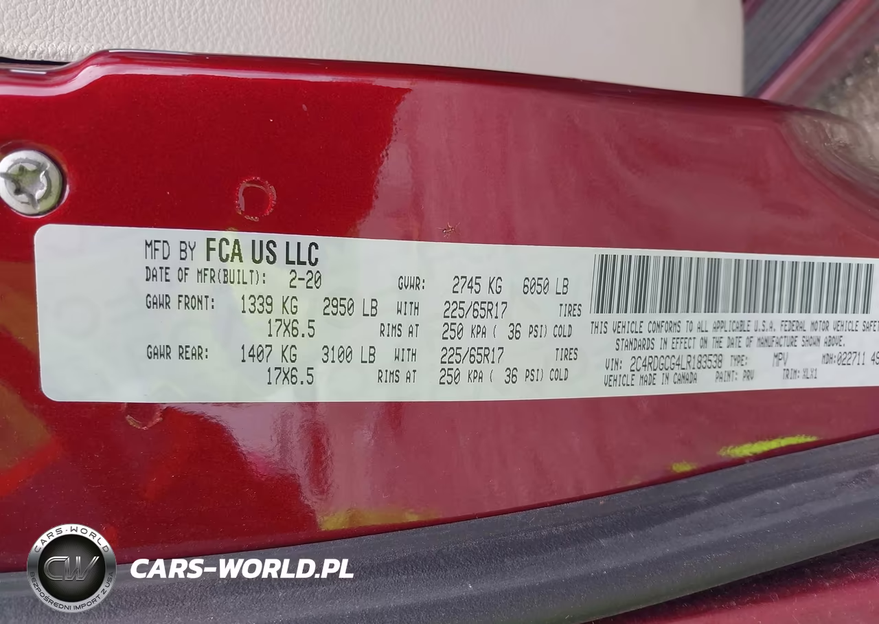 2020 Dodge Grand Caravan Sxt VIN:2C4RDGCG4LR183538 - 9