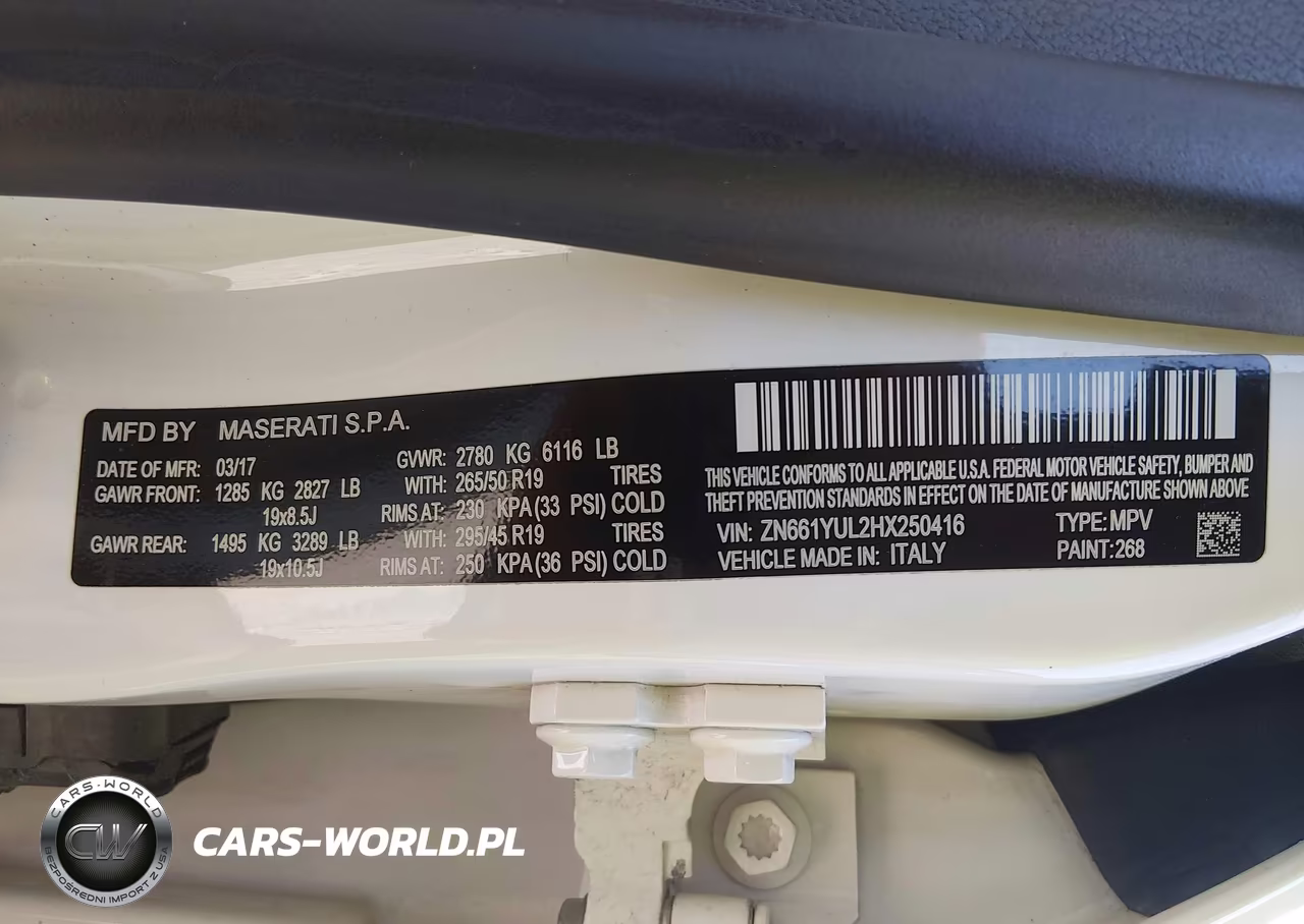 2017 Maserati Levante S VIN:ZN661YUL2HX250416 - 9