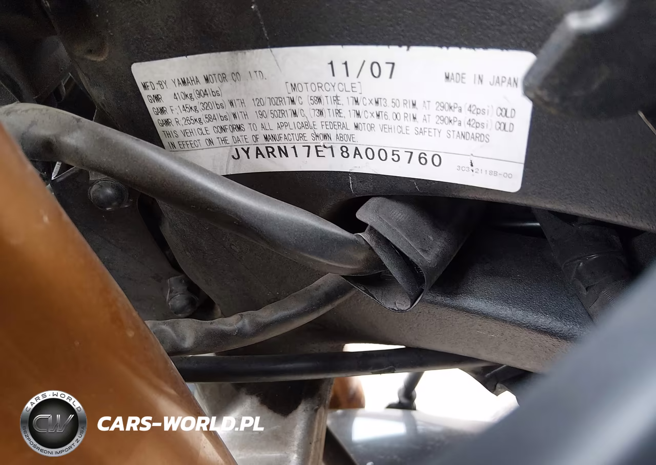 2008 Yamaha Fz1 S VIN:JYARN17E18A005760 - 10