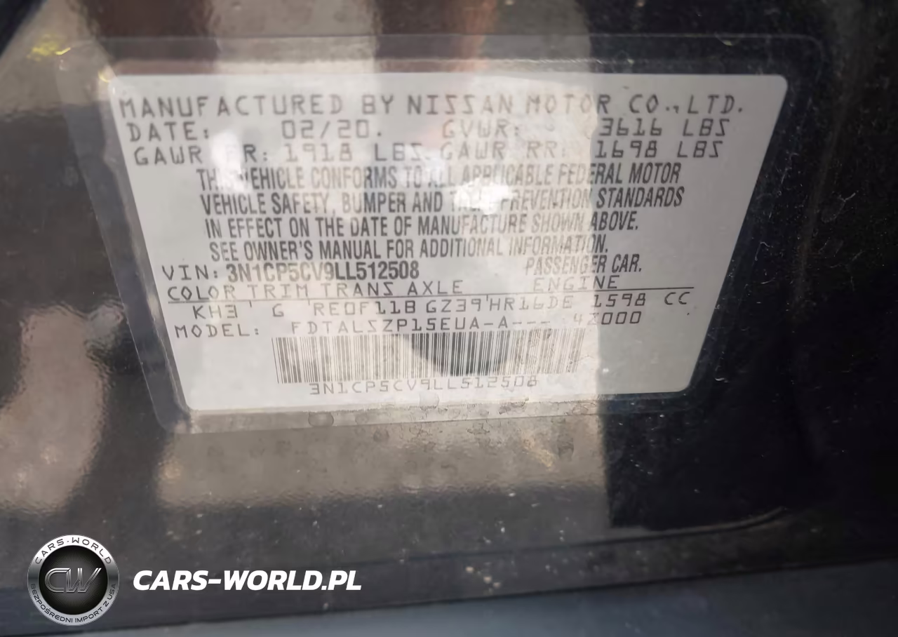 2020 Nissan Kicks Sv Xtronic Cvt VIN:3N1CP5CV9LL512508 - 9