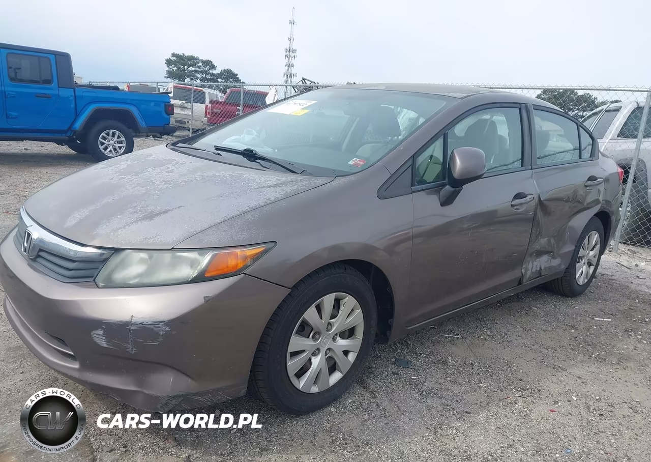 2012 Honda Civic Lx VIN:2HGFB2F59CH560605 - 2