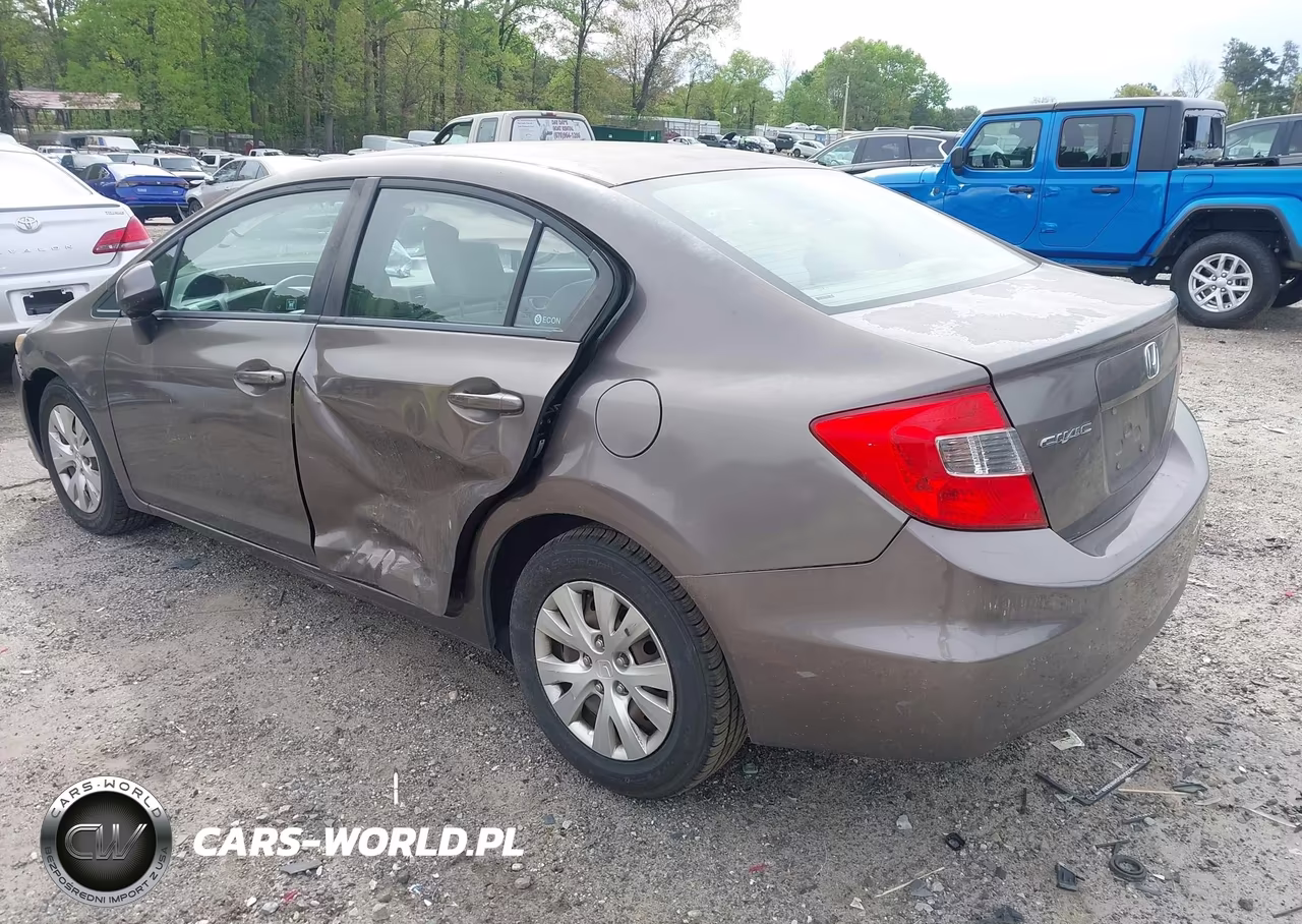 2012 Honda Civic Lx VIN:2HGFB2F59CH560605 - 3