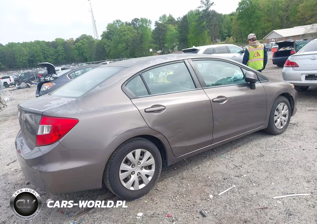 2012 Honda Civic Lx VIN:2HGFB2F59CH560605 - 4