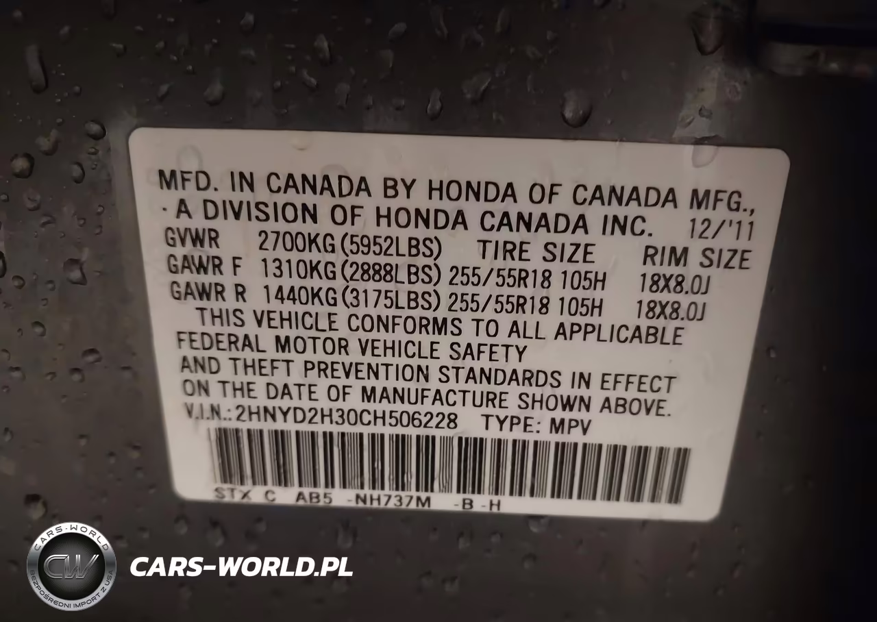 2012 Acura Mdx Technology Package VIN:2HNYD2H30CH506228 - 9