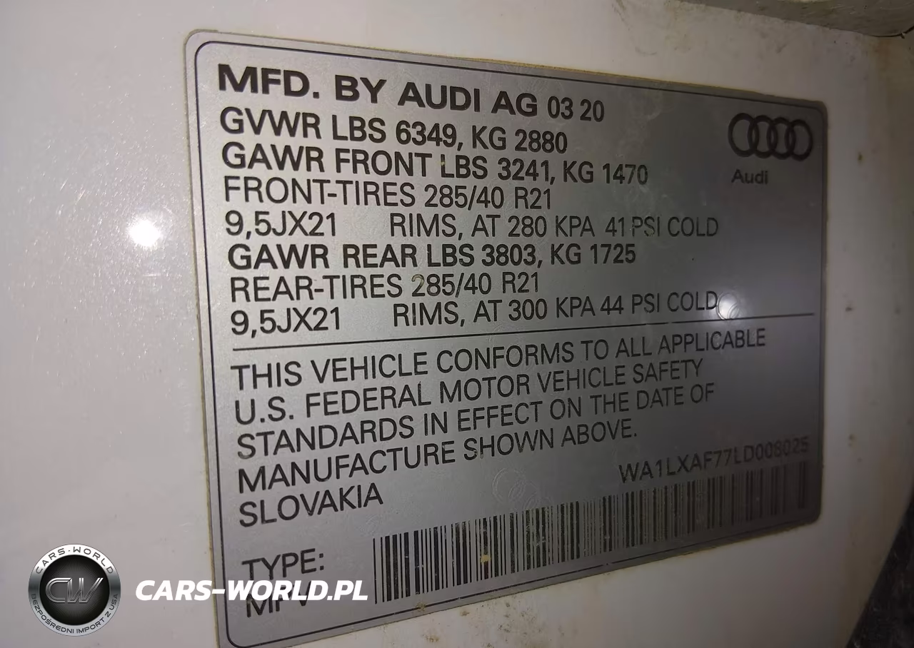 2020 Audi Q7 Premium Plus 55 Tfsi Quattro Tiptronic VIN:WA1LXAF77LD008025 - 9
