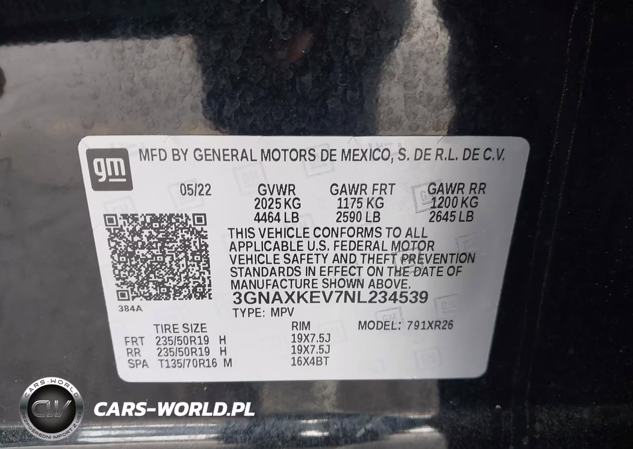 2022 Chevrolet Equinox Fwd Lt VIN:3GNAXKEV7NL234539 - 9