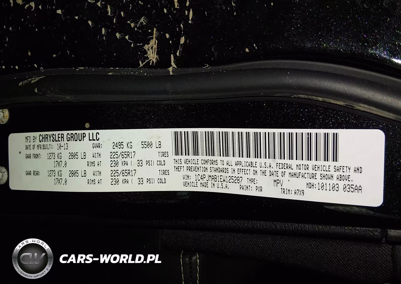 2014 Jeep Cherokee Sport VIN:1C4PJMAB1EW125287 - 9