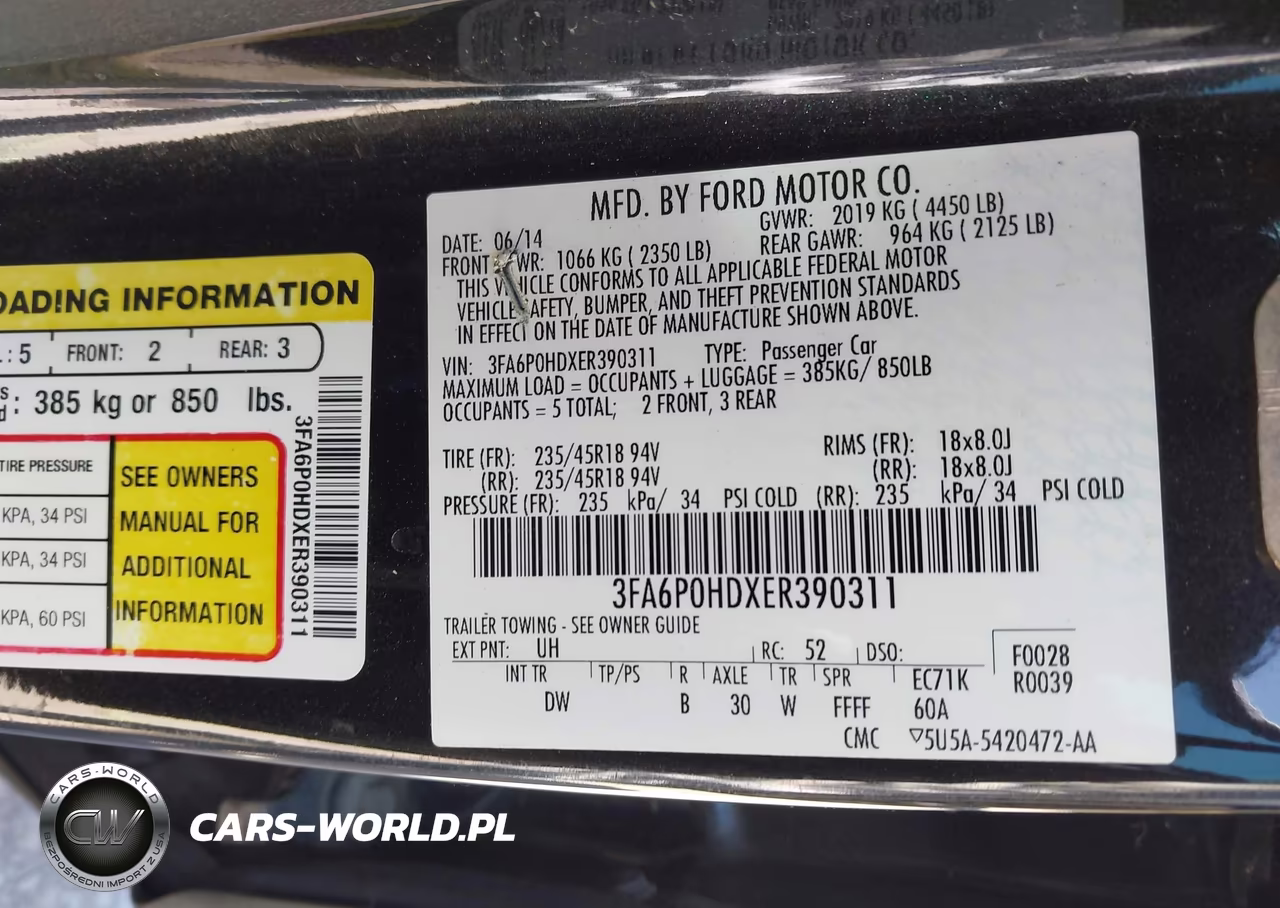 2014 Ford Fusion Se VIN:3FA6P0HDXER390311 - 9