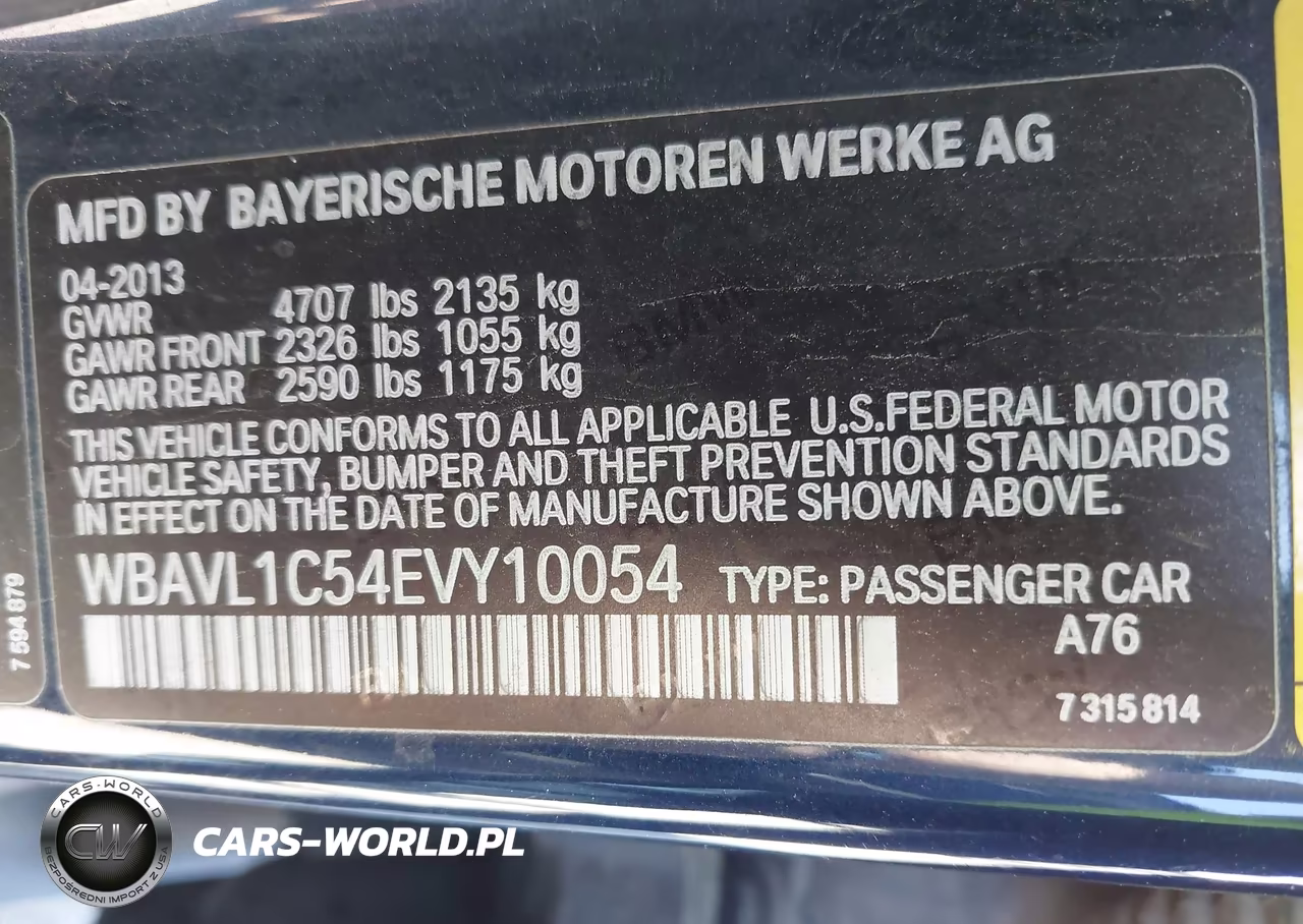 2014 BMW X1 xDrive28I VIN:WBAVL1C54EVY10054 - 9