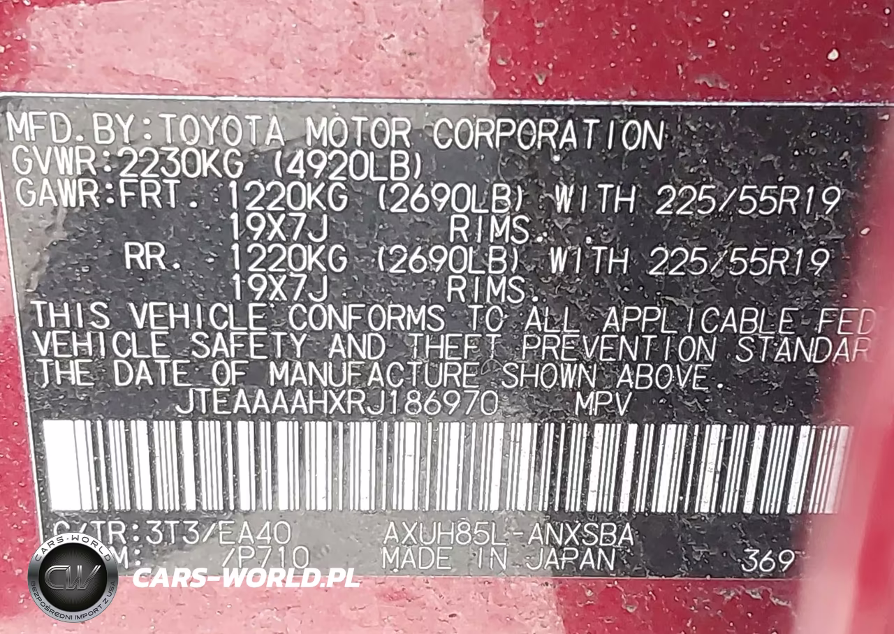 2024 Toyota Venza Limited VIN:JTEAAAAHXRJ186970 - 9