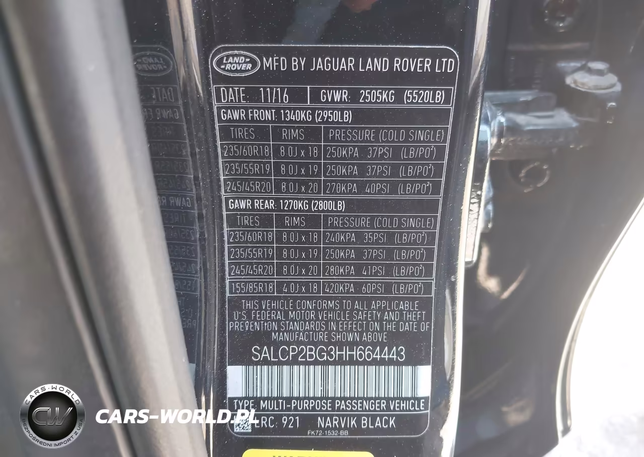 2017 Land Rover Discovery Sport Se VIN:SALCP2BG3HH664443 - 9