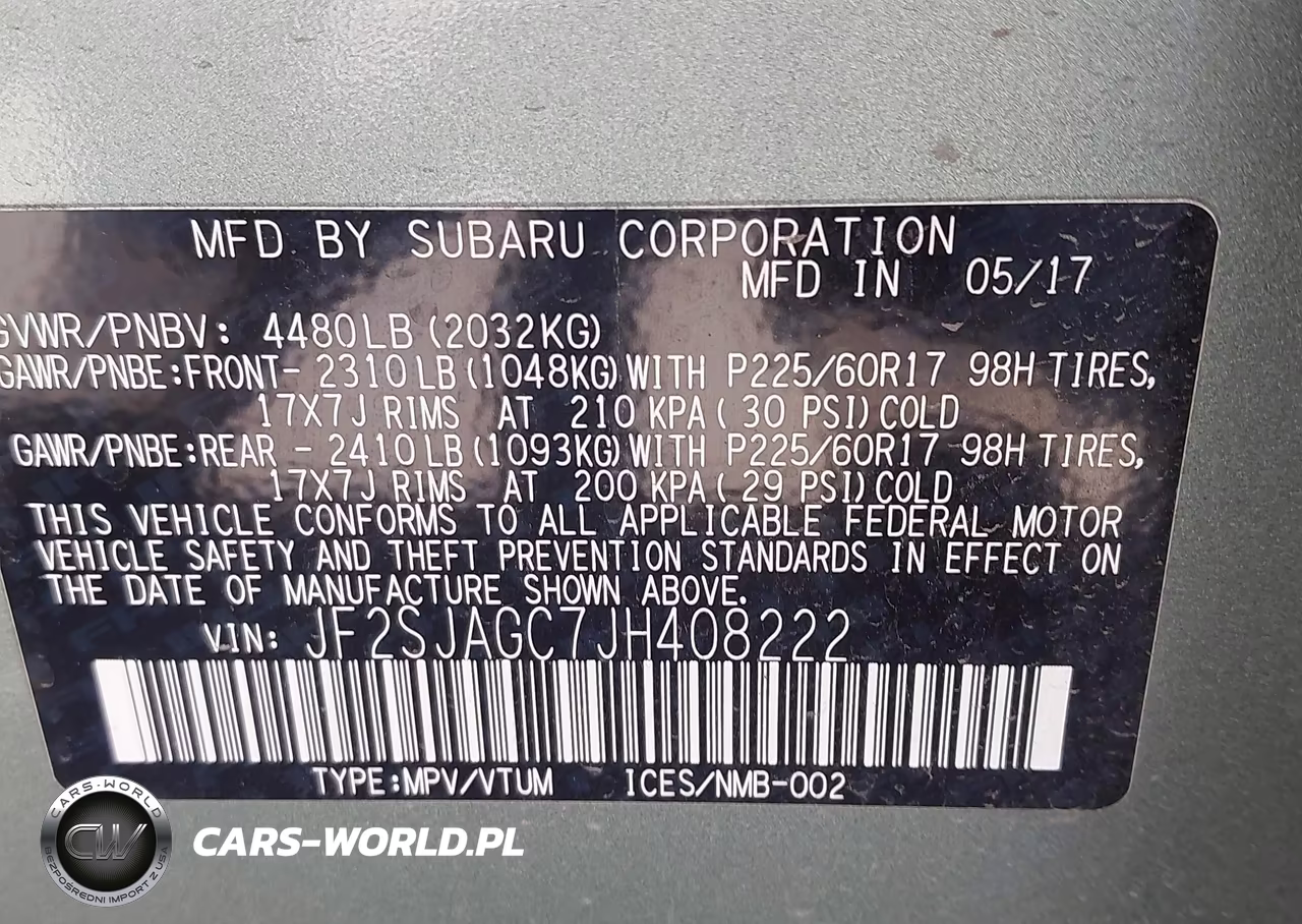 2018 Subaru Forester 2.5I Premium VIN:JF2SJAGC7JH408222 - 9