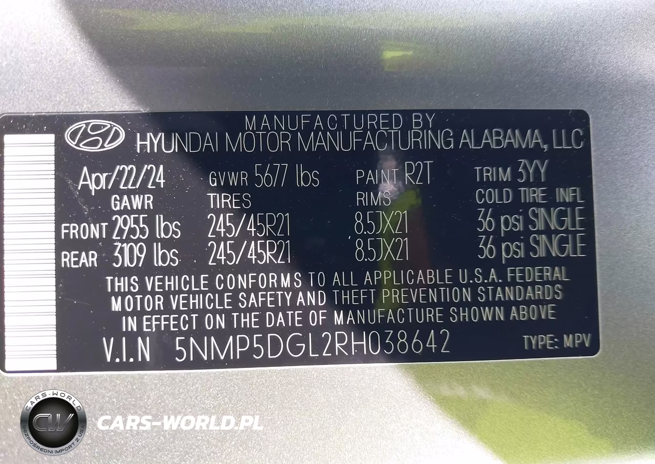 2024 Hyundai Santa Fe Calligraphy VIN:5NMP5DGL2RH038642 - 9