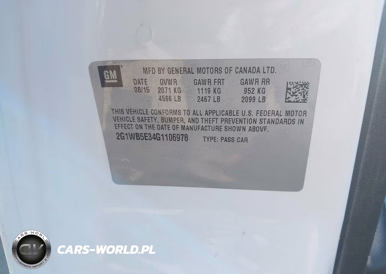 2016 Chevrolet Impala Limited Lt VIN:2G1WB5E34G1106978 - 9