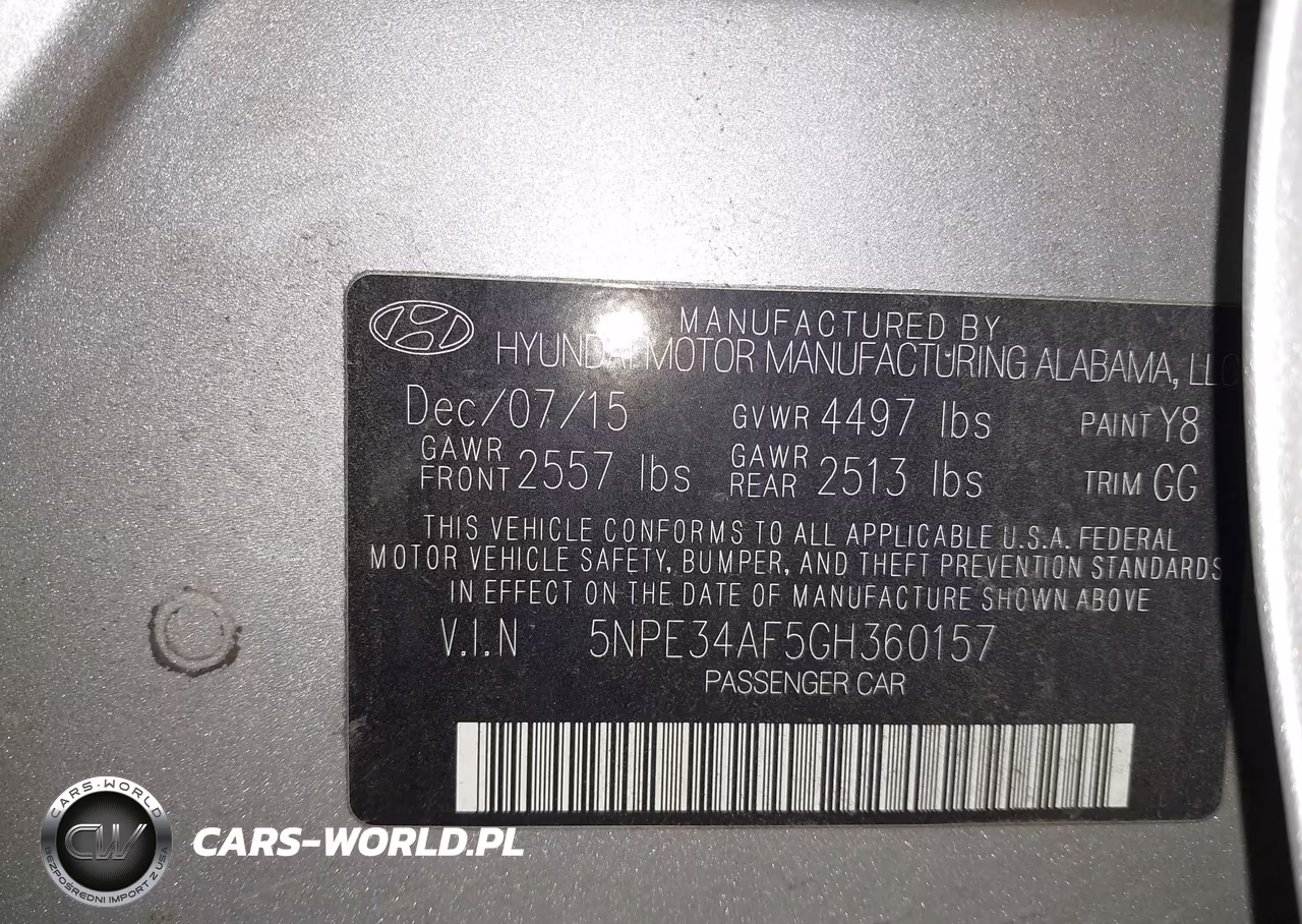 2016 Hyundai Sonata Sport VIN:5NPE34AF5GH360157 - 9