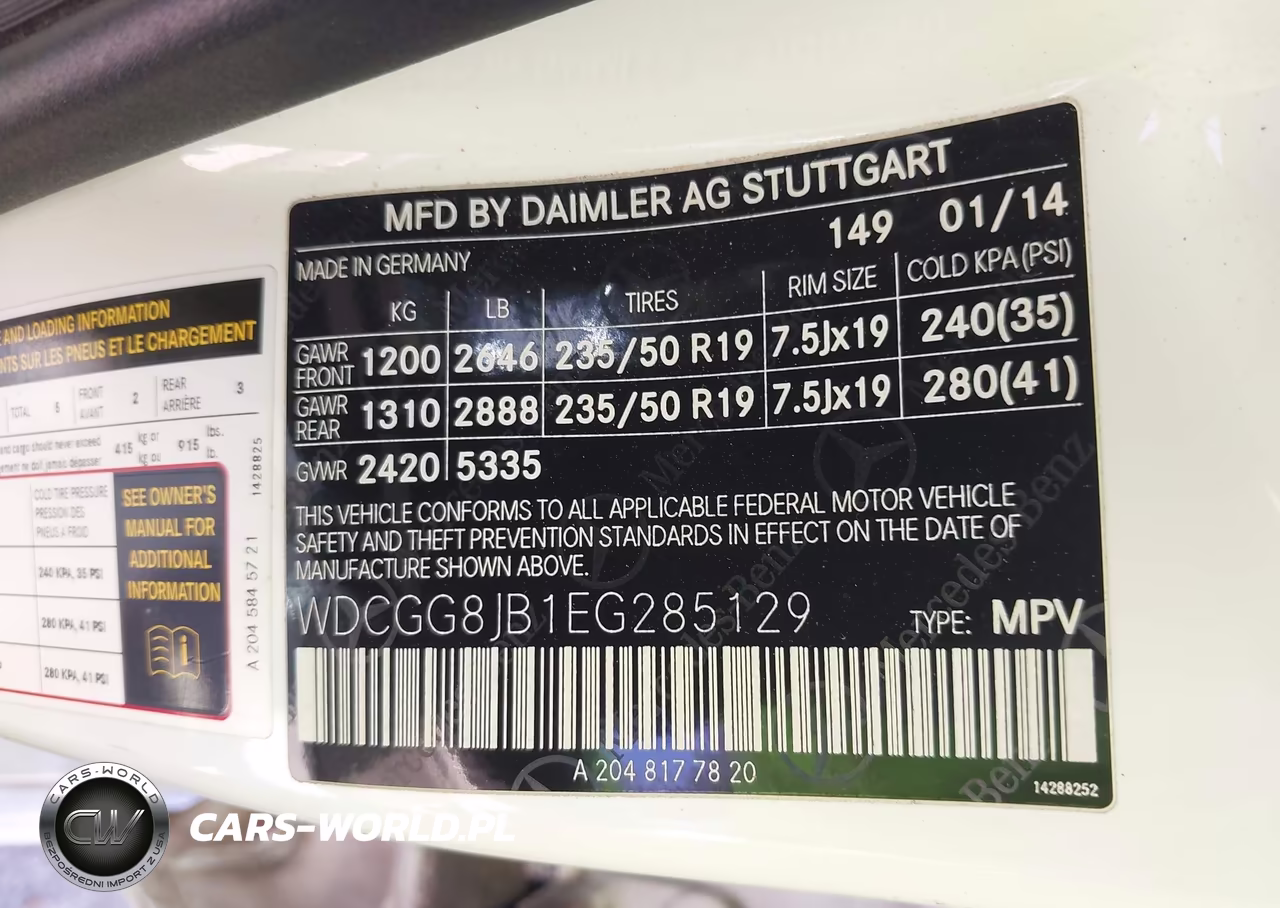 2014 Mercedes-Benz Glk 350 4Matic VIN:WDCGG8JB1EG285129 - 9