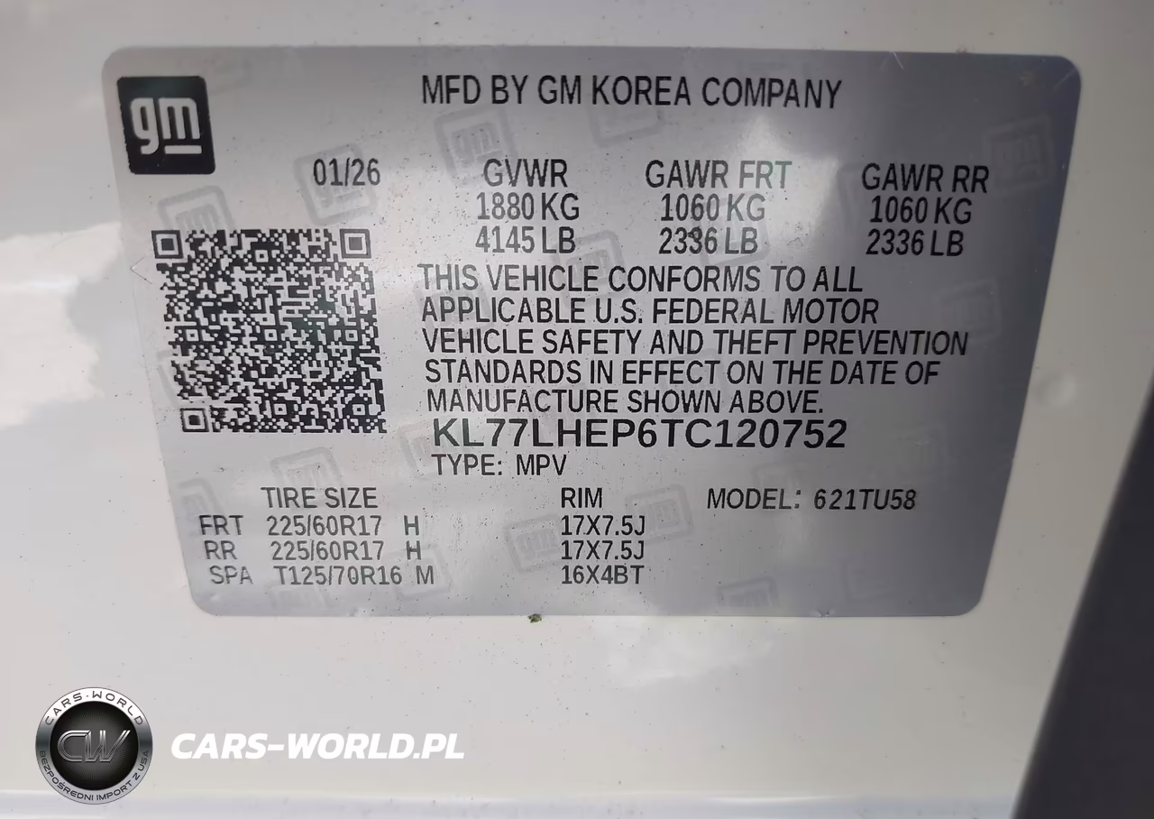 2026 Chevrolet Trax 1Lt VIN:KL77LHEP6TC120752 - 9