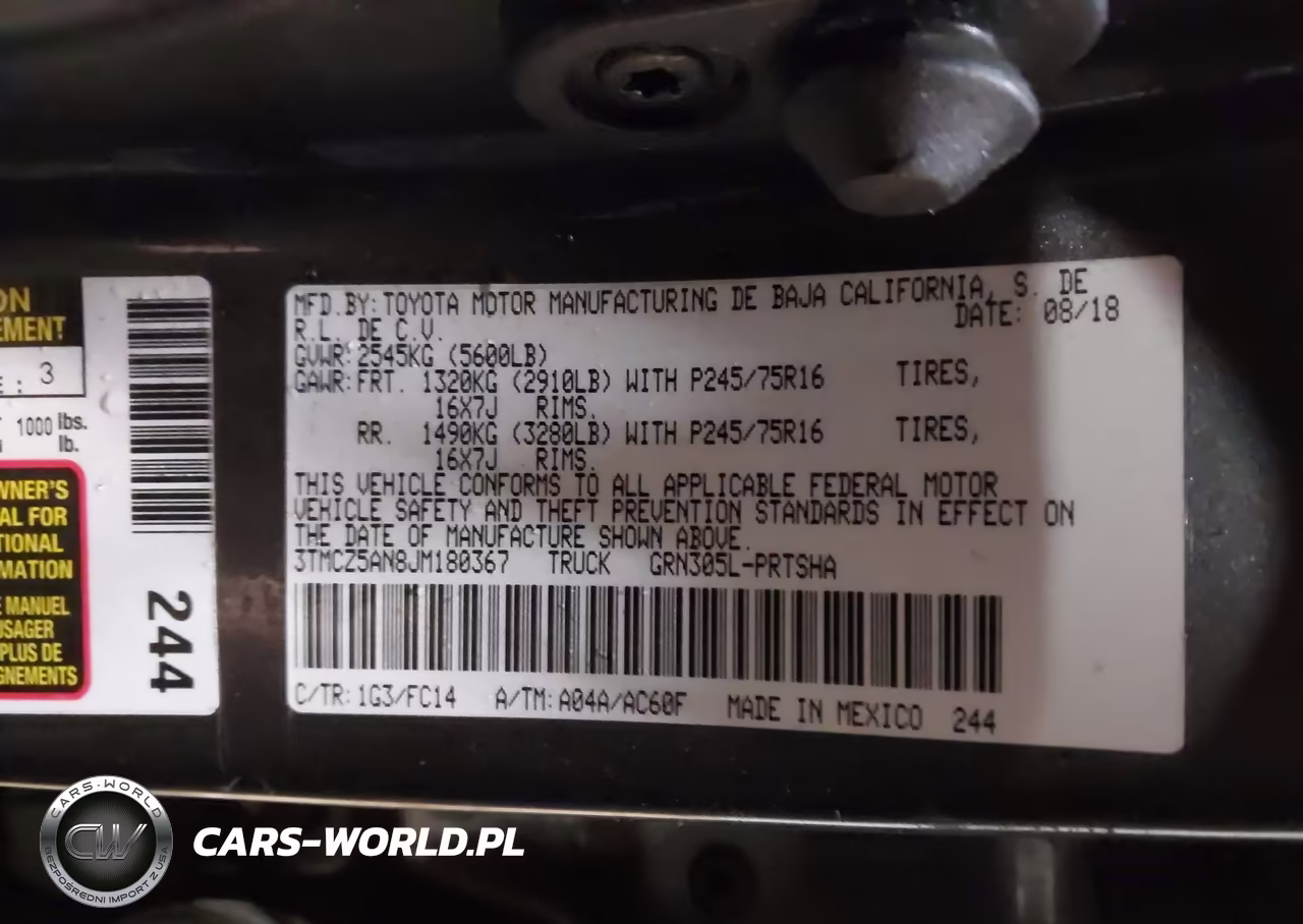 2018 Toyota Tacoma Sr5 V6 VIN:3TMCZ5AN8JM180367 - 9