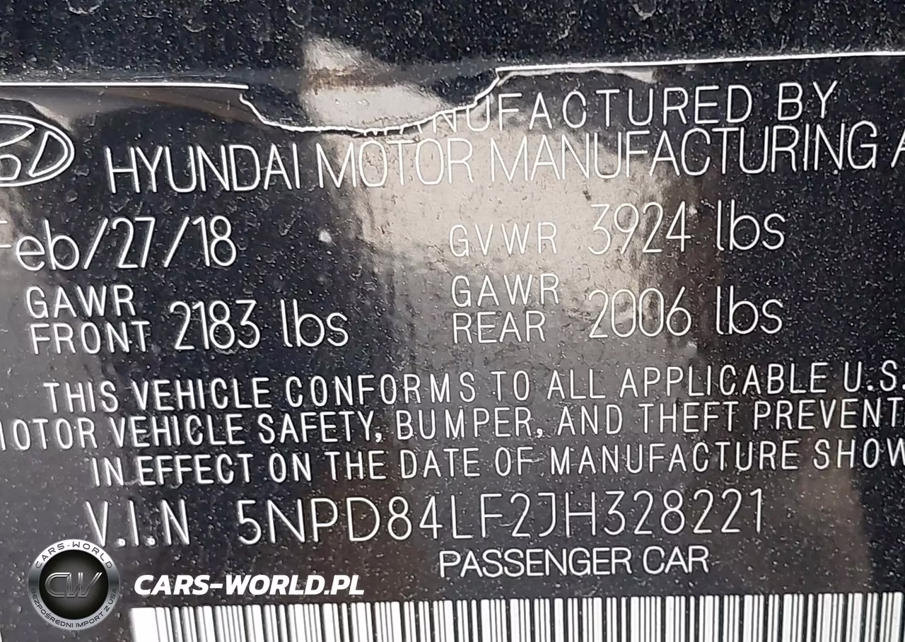 2018 Hyundai Elantra Sel VIN:5NPD84LF2JH328221 - 9